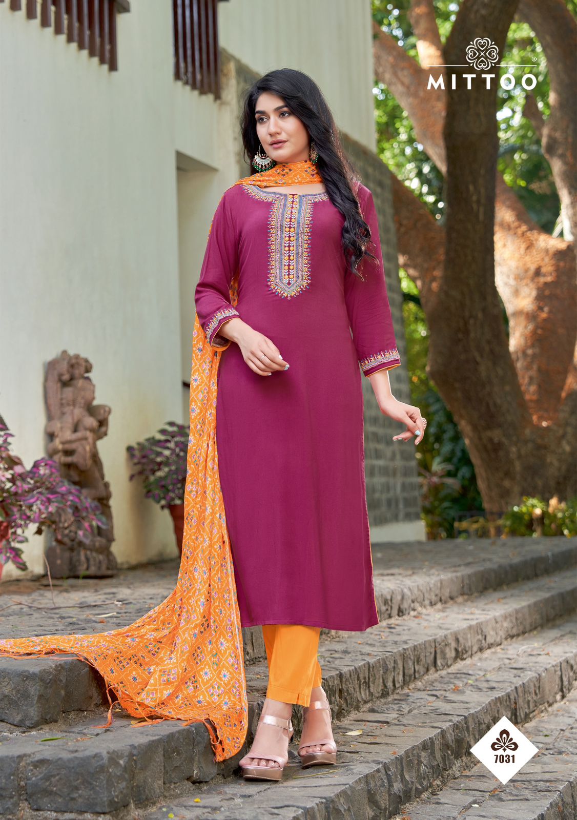 Bansari Vol 4 By Mittoo Rayon Readymade Suits Catalog
